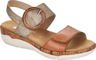 Remonte Womens Lugano Sandal In Lehm-Metallic