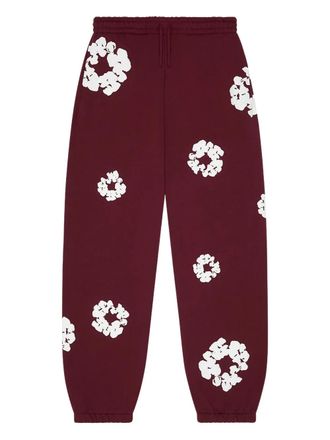Denim Tears Pantaloni sportivi Wreath - Rosso