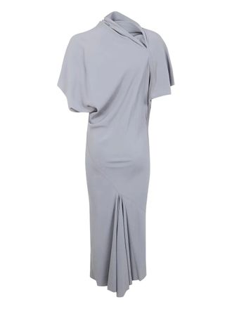 Rick Owens draped midi dress - Grigio