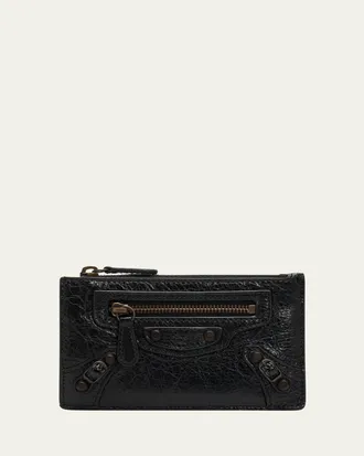 Balenciaga Le City Arena Leather Card Holder