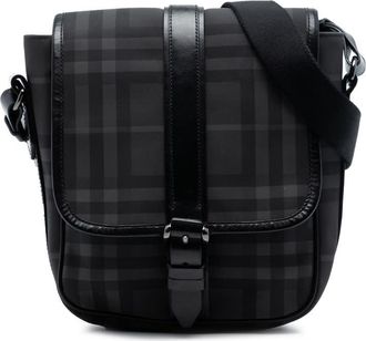Burberry Pre-owned Burberry Smoke Check Coated Canvas Crossbody Ladies X0FGUZ6KESQ665GH