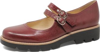 Django & Juliette Womens Dabbie Mary Jane Shoes In Claret/ Black