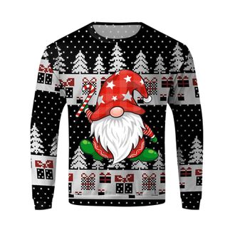 Generic Christmas Sweatshirts For Men Uk Casual Long Sleeve Shirts MenS Christmas Sweatshirts Loose Fit Xmas Jumpers Pullover Tops
