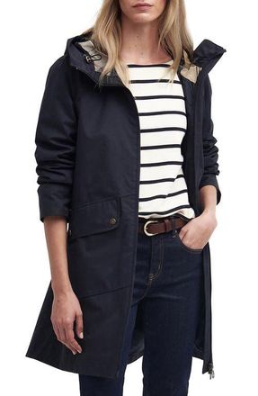 Barbour Heron Waterproof Jacket in Dk Navy at Nordstrom, Size 10 Us