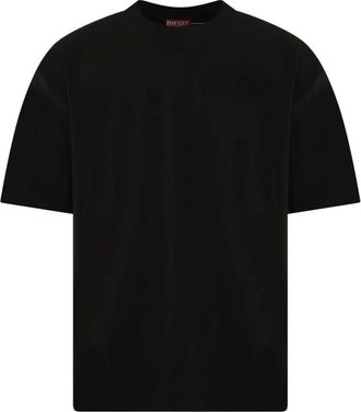 Diesel T-Boggy Megoval - Heren - T-shirts - Zwart - S - Katoen - Tops