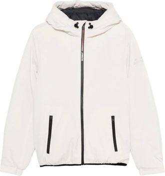 Ecoalf hooded zip jacket - White