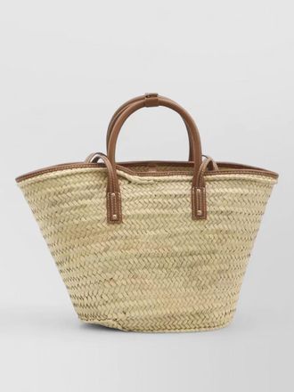 Jacquemus shopper raffia tote bag