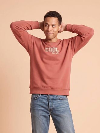 Envie de Fraise Herren Sweatshirt COOL Family Capsule ENVIE DE FRAISE personalisierbar terrakotta