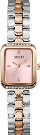 Guess Isla Tank Two-Tone Bracelet Watch, 22mm in Rose Gold at Nordstrom