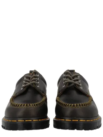 Dr. Martens Military Green Rugged Sole Leather Loafers