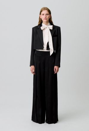Claudie Pierlot Pleated wide-leg trousers