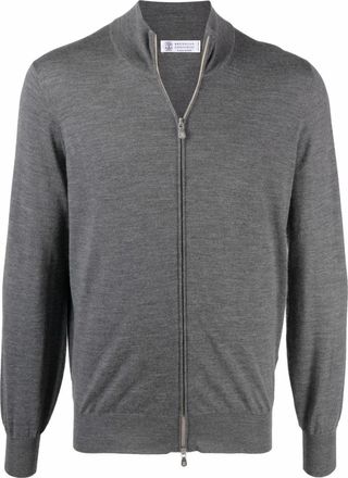Brunello Cucinelli Zipped Knit Cardigan