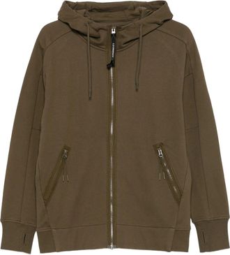 C.P. Company Cp Company Sweatshirts Hooded Open In Diagonal Raised Fleece
