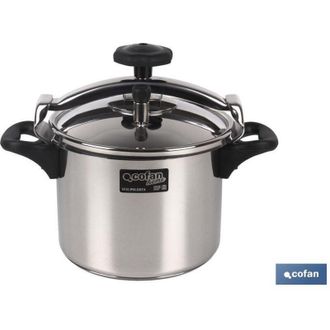 cofan Pentola a Pressione inox Per Polenta Modello Induzione 8 Lt