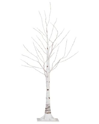 Nearly Natural 3Ft Pre-Lit Artificial White Birch Tree With 120 Warm White Led Lights