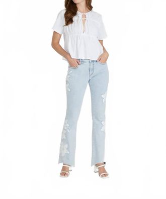Free People Eva X Petunia Patchwork Jeans In Light Wash