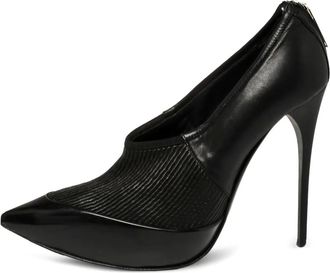 Burberry Pumps a punta con dettaglio a coste 130mm - Nero