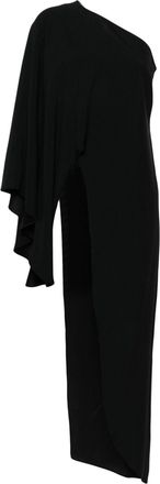 Taller Marmo Panaro asymmetric blouse - women - Viscose/Acetate - 42 - Black