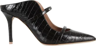 Malone Souliers Heeled Mules, female, Brown, 4 UK, Ebony Crocodile Effect Leather Mule