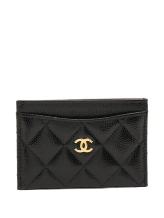 Chanel 2021-2025 CC mark matelasse card holder - Nero