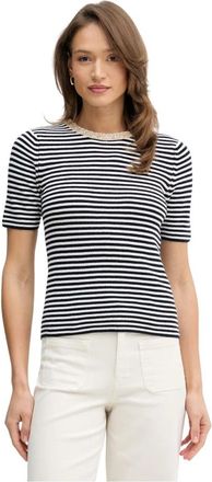Oui T-shirt - Dames - T-shirts - Veelkleurig - M - Katoen - Tops