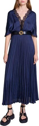 Maje Blue Woven Dress