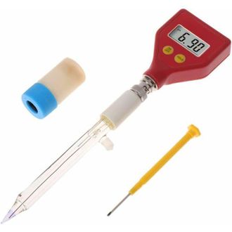 Gabrielle PH-98108 pHmetro elettrodo in vetro affilato per alimenti, acqua, formaggio, latte, pH del terreno