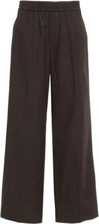 P.A.R.O.S.H. Wijde Broek - Dames - Wijde Broeken - Bruin - S - Katoen - Broeken