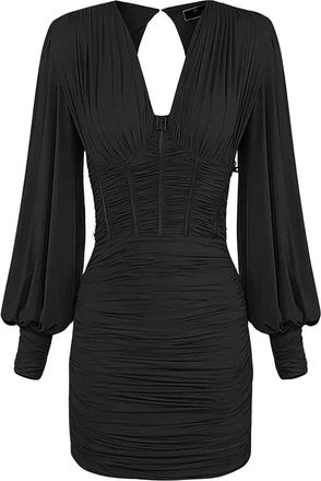 Elisabetta Franchi Dames, Jurken, Zwart, Maat: XL