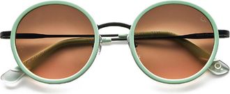 Etnia Barcelona Almagro 21 Sun GRBK Womens Sunglasses Green Size 51