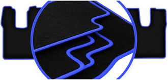 OEM Alfombrillas Carlux-blue Para Man Tgl / Tgm Estrecho, Litera 3 Piezas (2005-)