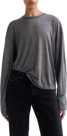 A Gold E Sasha Long Sleeve T-Shirt in Grey Heather Grey at Nordstrom, Size X-Small