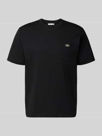 Lacoste Regular Fit T-Shirt aus reiner Baumwolle in Black, Gr&ouml;&szlig;e XXXL