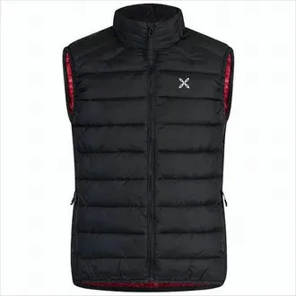Montura Quilted Black Vest With High Collar And Functional Pockets