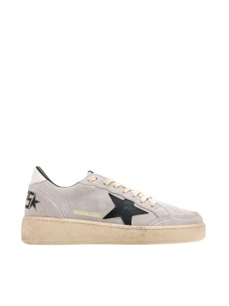 Golden Goose Soft Grey Suede Sneakers with Star Appliqu&eacute;