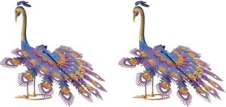 OEM Estatuas De Pavo Real Para Jard&iacute;n Y Patio - Decoraci&oacute;n Realista De Metal Con Forma De Pavo Real Para Exteriores - F&aacute;cil Montaje