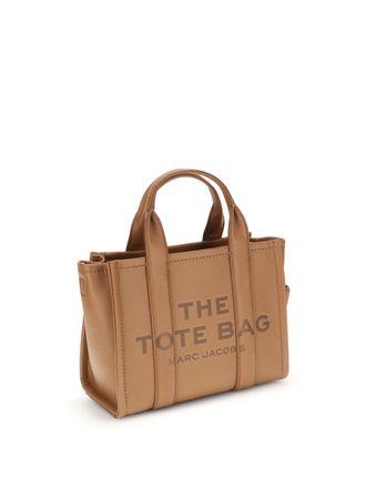 Marc Jacobs Womens The Small Tote Handbag Argan Oil Calf Leather Bos Taurus Handbags Hand Bags