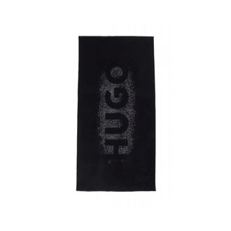 HUGO BOSS Home, Dames, Zwart, ONE Size, Spray Logo Towel
