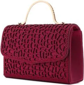 Lady Couture Rhinestone Handbag in Burgundy at Nordstrom, Size Small