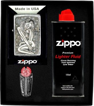 OEM Juego De Encendedores Zippo Zodiaco Virgo Regalo De Virgo N.&deg; 1