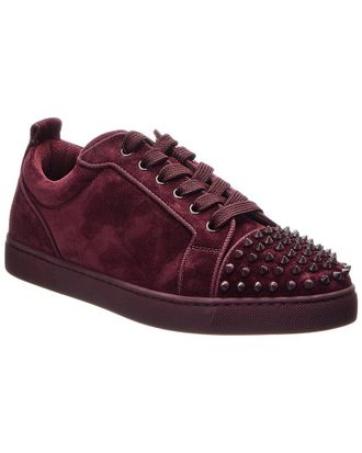 Christian Louboutin Louis Junior Spikes Suede Sneaker