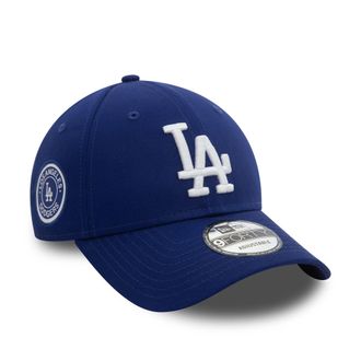 New Era LA Fan Cap Los Angeles Dodgers MLB Baseball Adjustable Curved Visor hat Team Patch Blue