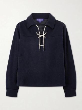 Ralph Lauren Collection Pullover In Misto Cashmere - Blu