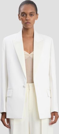 Victoria Beckham Tailored Jacket In Ivory 10