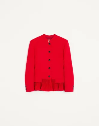 Valentino Valentino Wool Crepe Jacket Wo