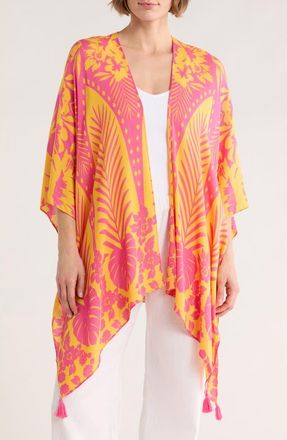 Vince Camuto Tropical Print Duster in Pink Lemonade at Nordstrom Rack