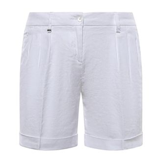 Fay Casual Shorts - Dames - Korte Broeken - Wit - W28 - Katoen - Korte Broeken