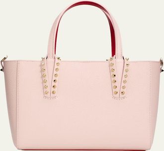 Christian Louboutin Cabata Mini Tote Bag in Leather with Spikes