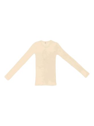 BASERANGE Effen T-shirt - Beige