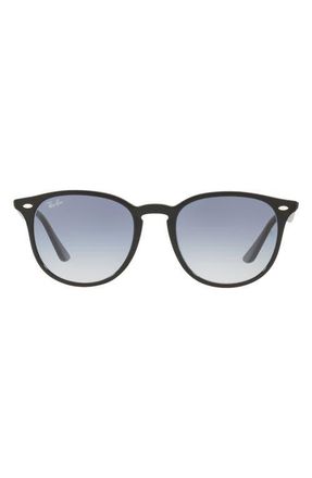 Ray-Ban 53mm Gradient Phantos Sunglasses in Black /Clear Light Blue at Nordstrom